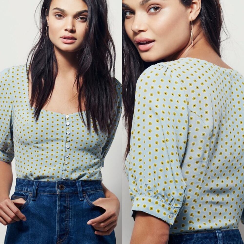 Free People Electric Soul Blouse Size XS